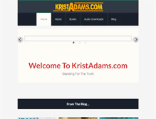 Tablet Screenshot of kristadams.com